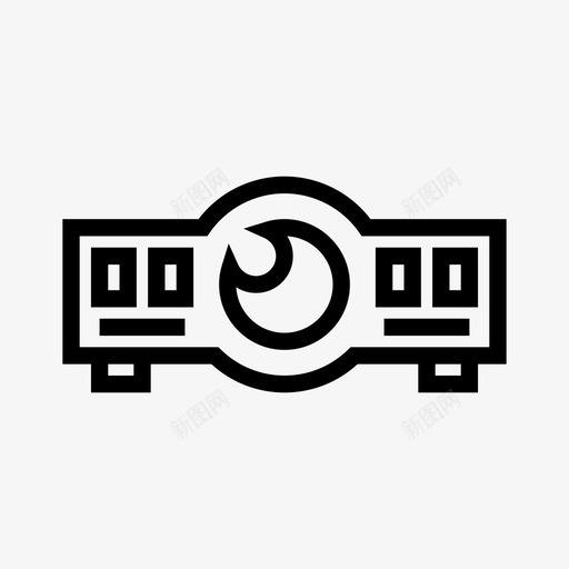 射束器设备小工具图标svg_新图网 https://ixintu.com 射束 小工 工具 投影仪 演示 电子产品 设备
