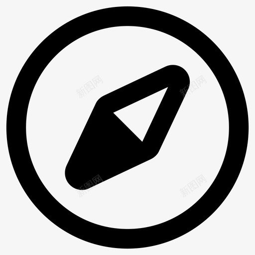 探索冒险指南针图标svg_新图网 https://ixintu.com 冒险 指南针 探索 馈送