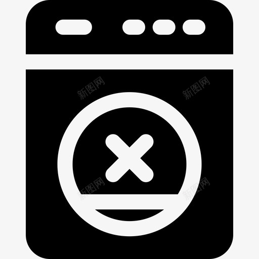 洗衣机清洗71装满图标svg_新图网 https://ixintu.com 洗衣机 清洗 装满
