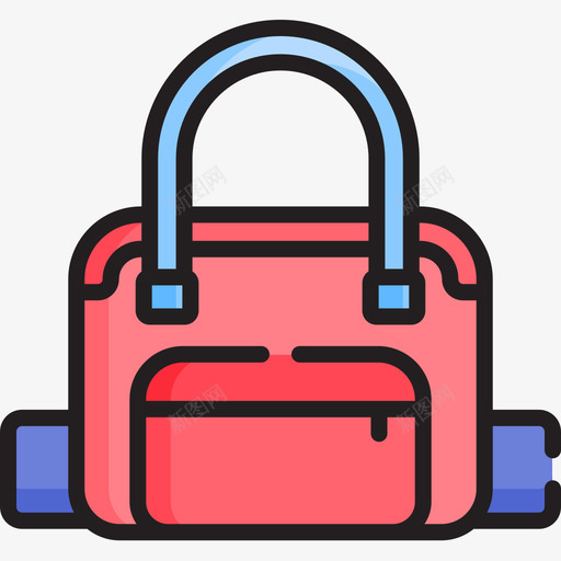 运动包普拉提4线性颜色图标svg_新图网 https://ixintu.com 普拉提4 线性颜色 运动包