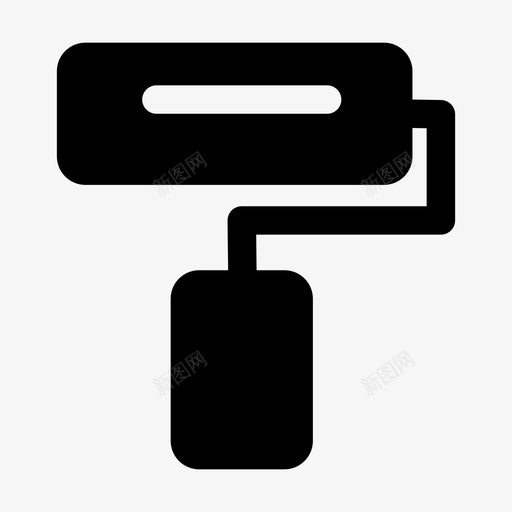 家装 刷子 滚子 油漆刷 面性svg_新图网 https://ixintu.com 家装 刷子 滚子 油漆刷 面性