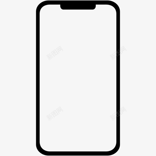 notch智能手机数码iphone图标svg_新图网 https://ixintu.com iphone notch 手机 数码 智能 移动 设备