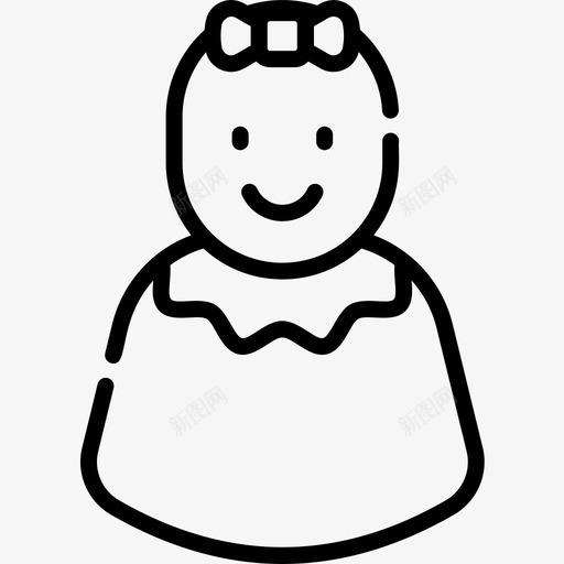 女婴婴儿玩具2直系图标svg_新图网 https://ixintu.com 女婴 婴儿玩具2 直系