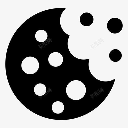饼干巧克力片吃的图标svg_新图网 https://ixintu.com 吃的 圣诞节 巧克力 饼干