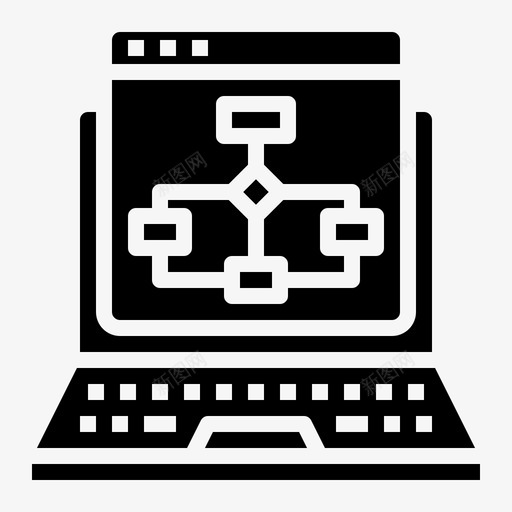 算法人工智能82填充图标svg_新图网 https://ixintu.com 人工智能 填充 算法