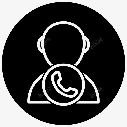 联系人基本用户界面商务圈图标svg_新图网 https://ixintu.com 商务 基本 用户界面 联系人