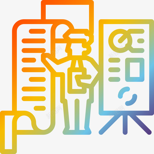 演示业务团队1渐变图标svg_新图网 https://ixintu.com 业务 团队 渐变 演示
