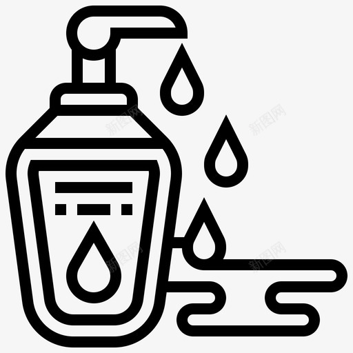 乳液身体乳霜图标svg_新图网 https://ixintu.com 乳液 乳霜 保湿霜 护肤品 美容和化妆品 身体