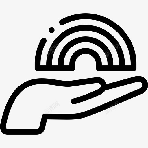 彩虹世界骄傲日10直线图标svg_新图网 https://ixintu.com 世界 彩虹 直线 骄傲