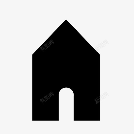 房子家小房子图标svg_新图网 https://ixintu.com 小房子 房子