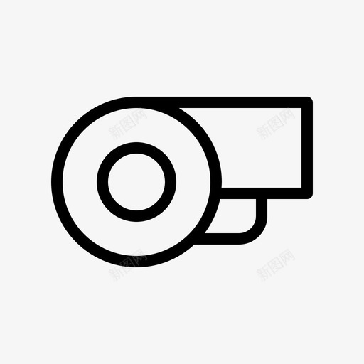 哨子篮球19直线图标svg_新图网 https://ixintu.com 哨子 直线 篮球