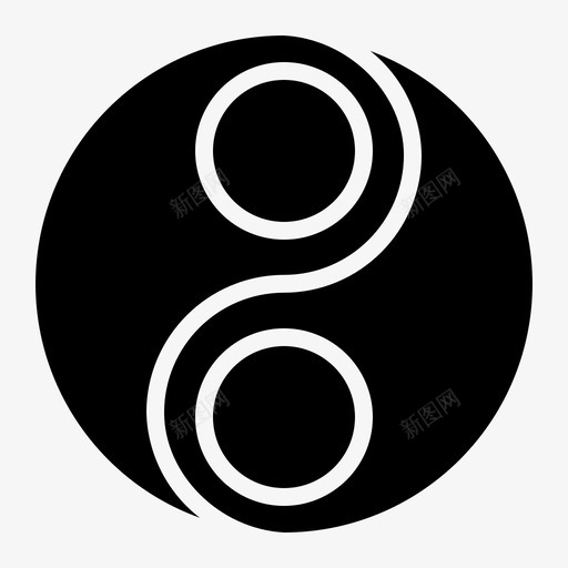 阴阳节日人图标svg_新图网 https://ixintu.com 传统 节日 象征 踏实 过年 阴阳