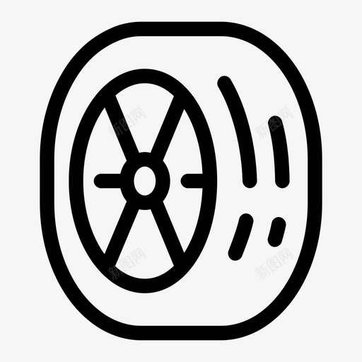 轮胎汽车运输工具图标svg_新图网 https://ixintu.com 介质 汽车 车辆 轮胎 运输工具 随机