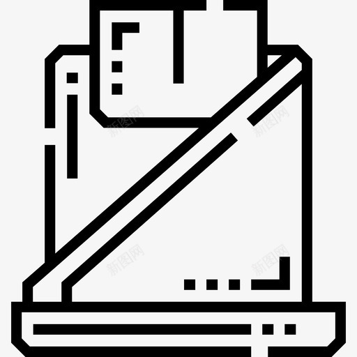 安全带驾校17线性图标svg_新图网 https://ixintu.com 安全带 线性 驾校17