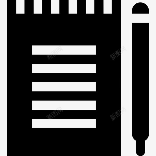 笔记本45号警局已填写图标svg_新图网 https://ixintu.com 45号警局 已填写 笔记本