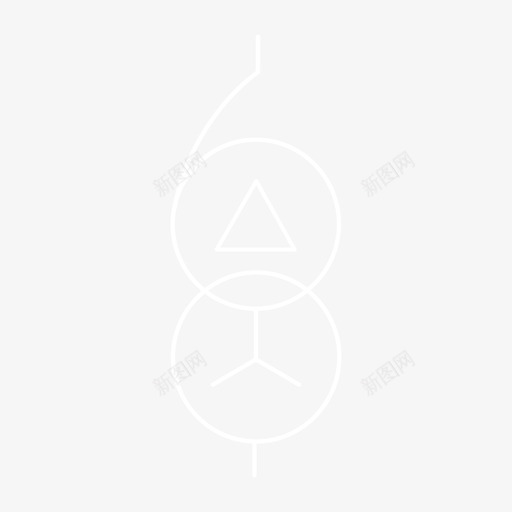 双绕组自耦可调变压器(三角形-星形连接)svg_新图网 https://ixintu.com 双绕组自耦可调变压器(三角形-星形连接) srzbyq_x