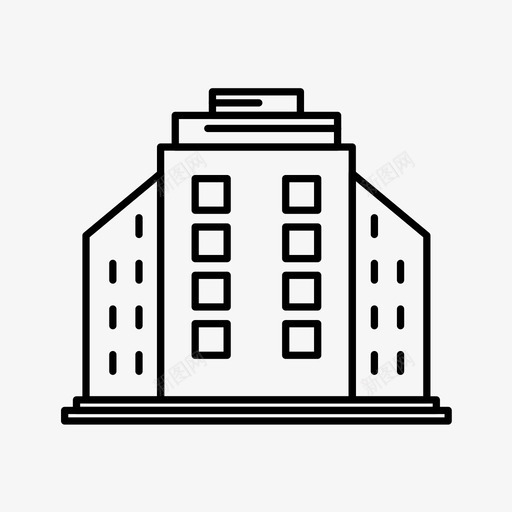 建筑物办公室研究所图标svg_新图网 https://ixintu.com 办公室 图标 建筑物 研究所 轮廓