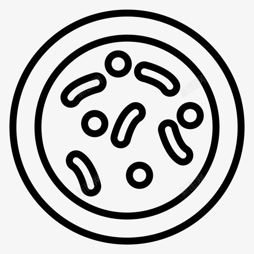 细胞医学分子图标svg_新图网 https://ixintu.com 健康 分子 医学 常规 线组 细胞