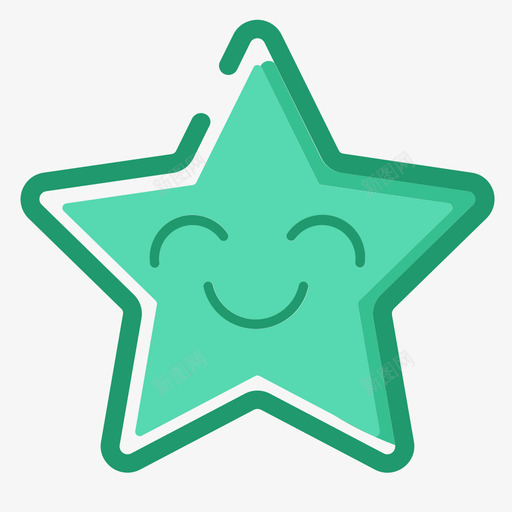星星-01svg_新图网 https://ixintu.com 星星-01 填充 多色 可爱 圆润