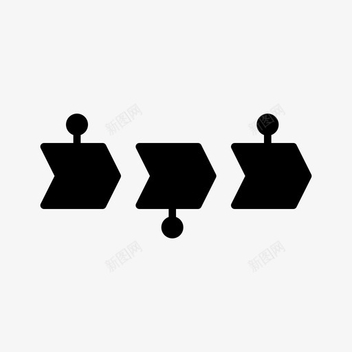 箭头信息图通信元素图标svg_新图网 https://ixintu.com 信息图实心 元素 演示 箭头信息图 通信