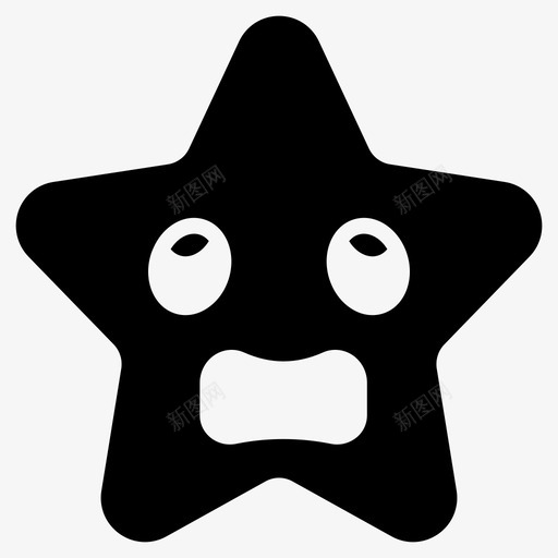 皱眉表情符号恐惧图标svg_新图网 https://ixintu.com 恐惧 担心 皱眉 笑脸 符号 第二 表情