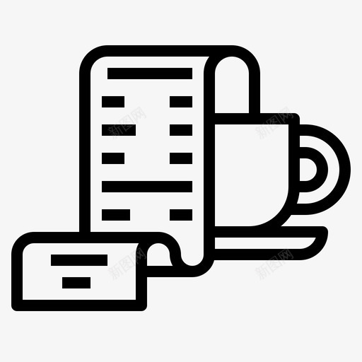 咖啡咖啡店126轮廓图标svg_新图网 https://ixintu.com 咖啡 咖啡店 轮廓