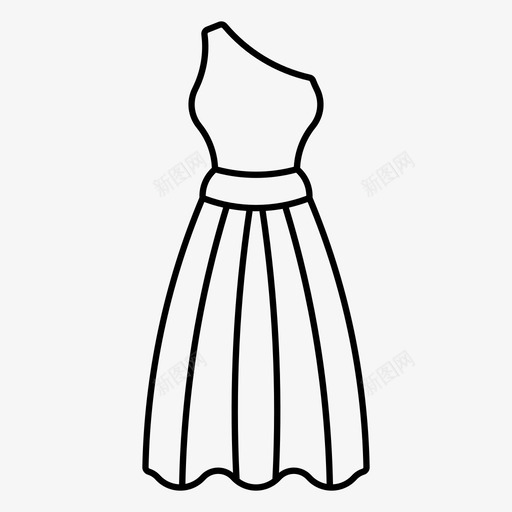 打扮漂亮衣服图标svg_新图网 https://ixintu.com 万圣节 女人 打扮 漂亮 衣服