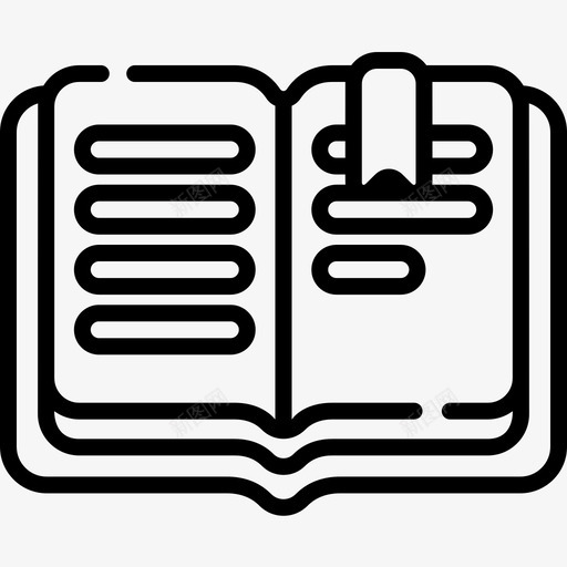 拼写本童话3直线图标svg_新图网 https://ixintu.com 写本 拼写 直线 童话