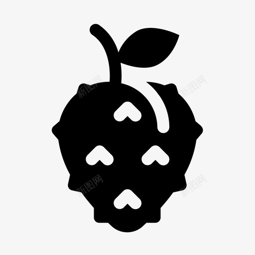 soursop新鲜水果图标svg_新图网 https://ixintu.com soursop 健康 字形 新鲜 有机 水果