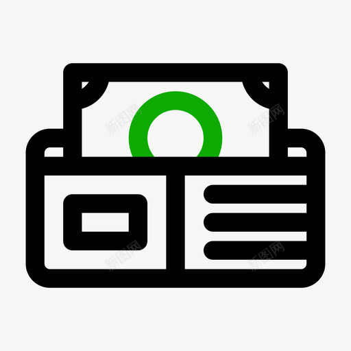 钱包商务和金融96双色调图标svg_新图网 https://ixintu.com 双色 商务 色调 金融 钱包