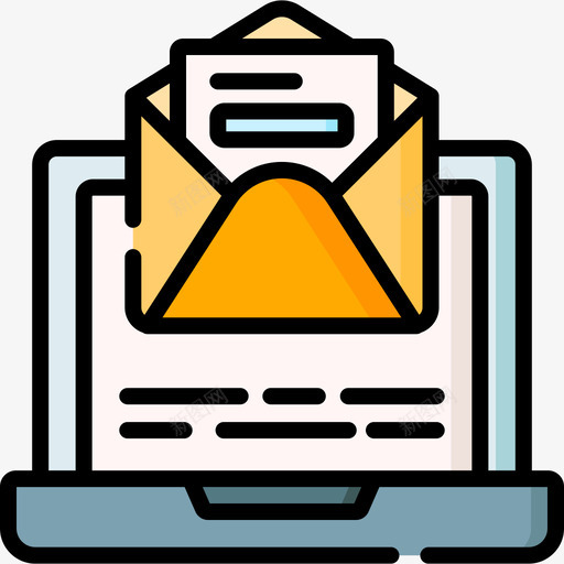 打开邮件联系人27线形颜色图标svg_新图网 https://ixintu.com 打开邮件 线形颜色 联系人27