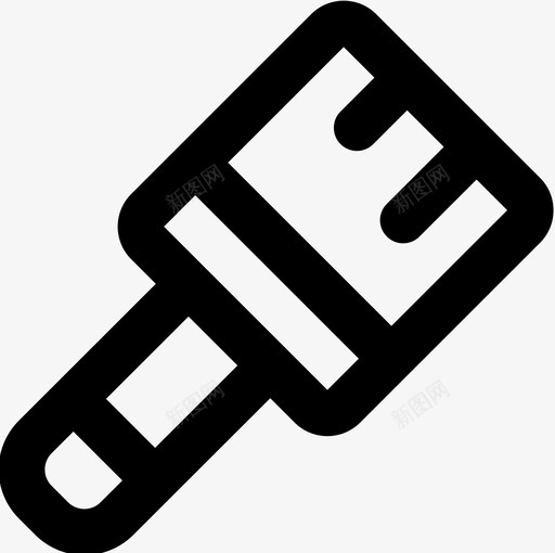 刷工作工具2线性图标svg_新图网 https://ixintu.com 刷 工作工具2 线性