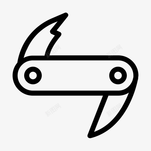 瑞士军刀刀具工具图标svg_新图网 https://ixintu.com 刀具 工具 武器 瑞士军刀 线雕文
