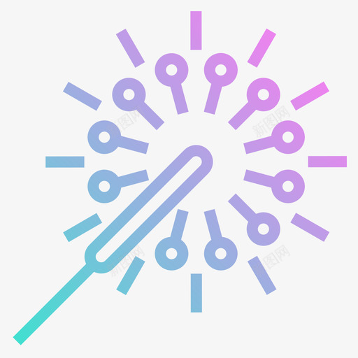 Sparkler庆典38渐变色图标svg_新图网 https://ixintu.com Sparkler 变色 庆典 渐变
