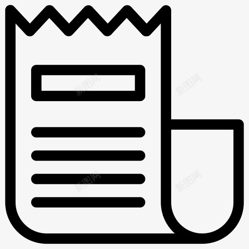 破损的报纸文件档案图标svg_新图网 https://ixintu.com 文件 档案 生意 破损的报纸