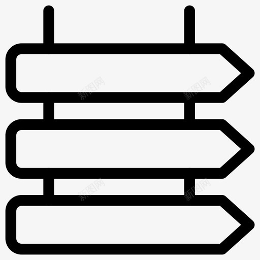悬挂标志箭头标牌图标svg_新图网 https://ixintu.com 悬挂 方向 标志 标牌 箭头