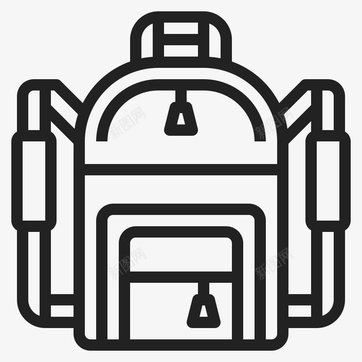 背包包13线性图标svg_新图网 https://ixintu.com 线性 背包