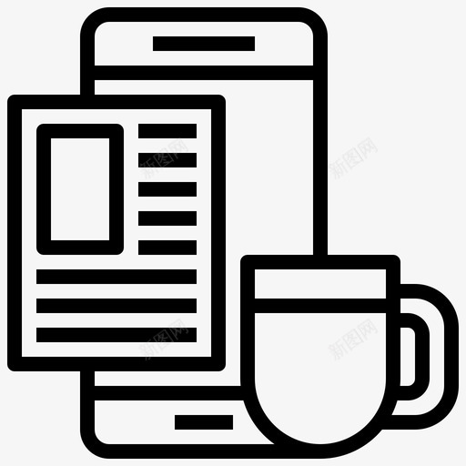 读报纸日记读书图标svg_新图网 https://ixintu.com 日记 晨练 读书 读报纸