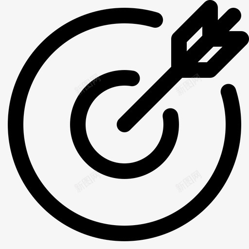 targetbusinessdart图标svg_新图网 https://ixintu.com business dart general goal office seo tanahcon target 黑白