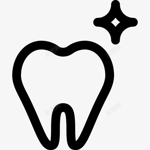 牙科医生健康72直系图标svg_新图网 https://ixintu.com 健康 医生 牙科 直系
