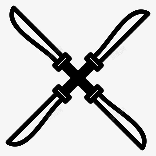 长矛标枪武器图标svg_新图网 https://ixintu.com 标枪 武器 长矛