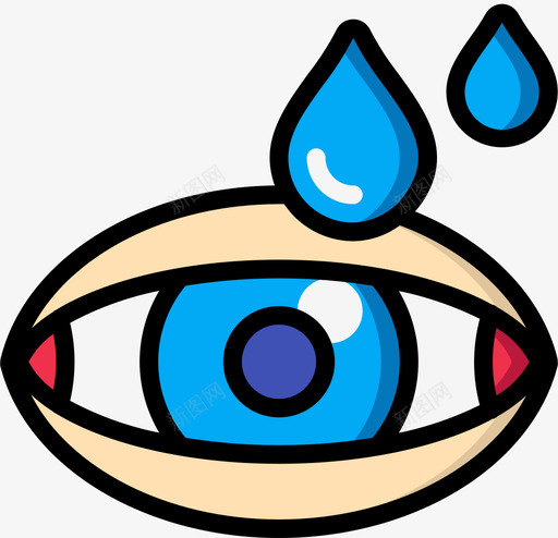 眼药水眼科学4线性颜色图标svg_新图网 https://ixintu.com 眼科学4 眼药水 线性颜色