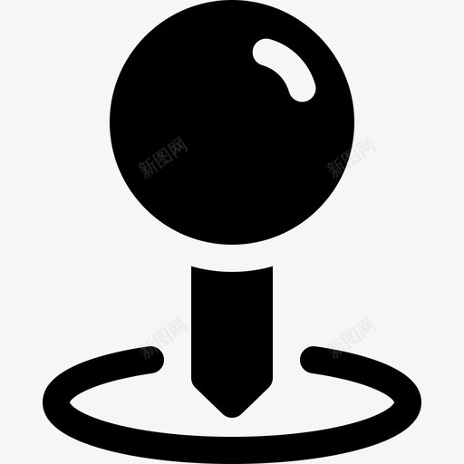 Pin导航和地图16填充图标svg_新图网 https://ixintu.com Pin 地图 填充 导航