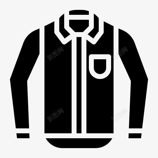 衬衫衣服149实心图标svg_新图网 https://ixintu.com 实心 衣服149 衬衫