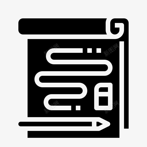 素描创意与6填充图标svg_新图网 https://ixintu.com 创意与设计6 填充 素描