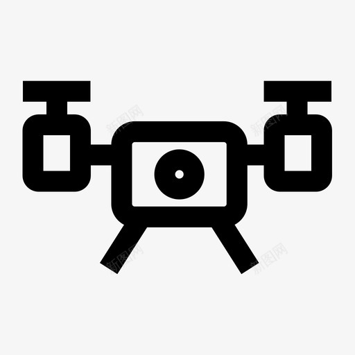 无人机设备小工具图标svg_新图网 https://ixintu.com 四旋翼机 基本图标 小工具 技术 无人机 设备