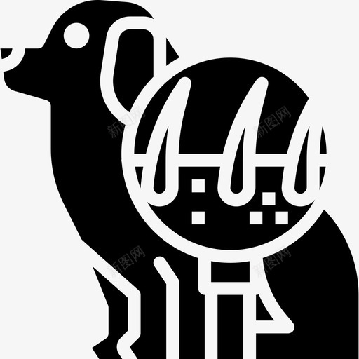 皮肤科兽医56固体图标svg_新图网 https://ixintu.com 兽医 固体 皮肤科