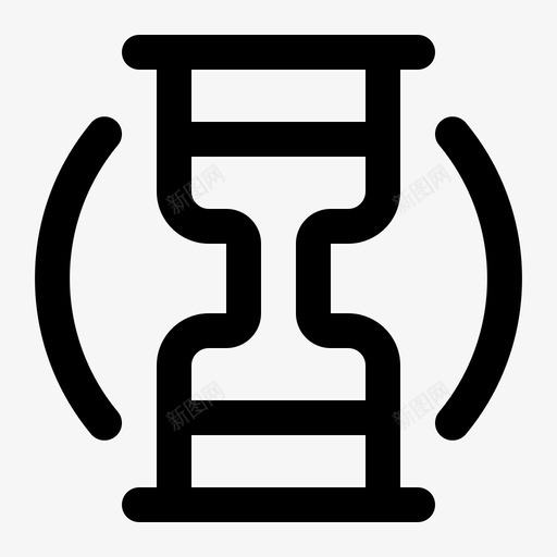 加载沙漏时间图标svg_新图网 https://ixintu.com 加载 时间 沙漏 用户界面基本线性 等待