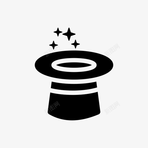 魔术表演艺术家娱乐图标svg_新图网 https://ixintu.com 图标 娱乐 娱乐图标字形样式 艺术家 魔术表演