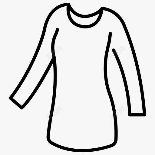 毛衣连衣裙衣服图标svg_新图网 https://ixintu.com 毛衣 衣服 连衣裙